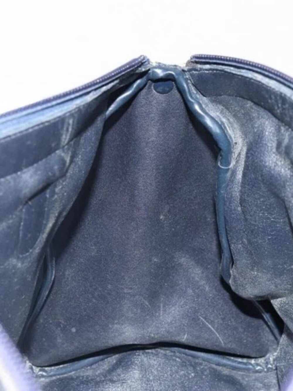 Christian Dior Trotter Canvas Boston Bag Navy Gold - Picture 14 of 16